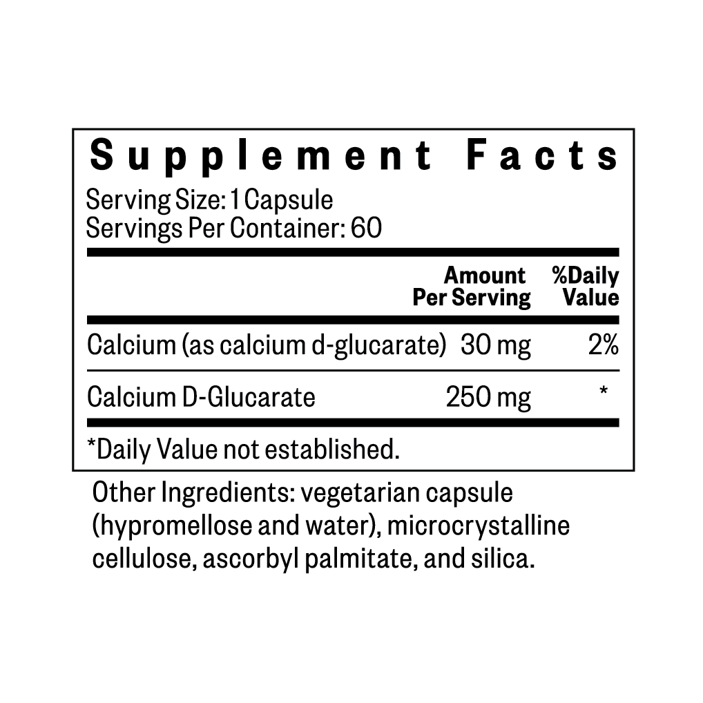 Calcium D-Glucarate | Fresh Daily Favorite