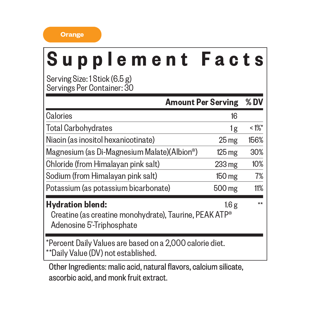 Optimal Electrolyte Sticks | Clean Nutrition Support