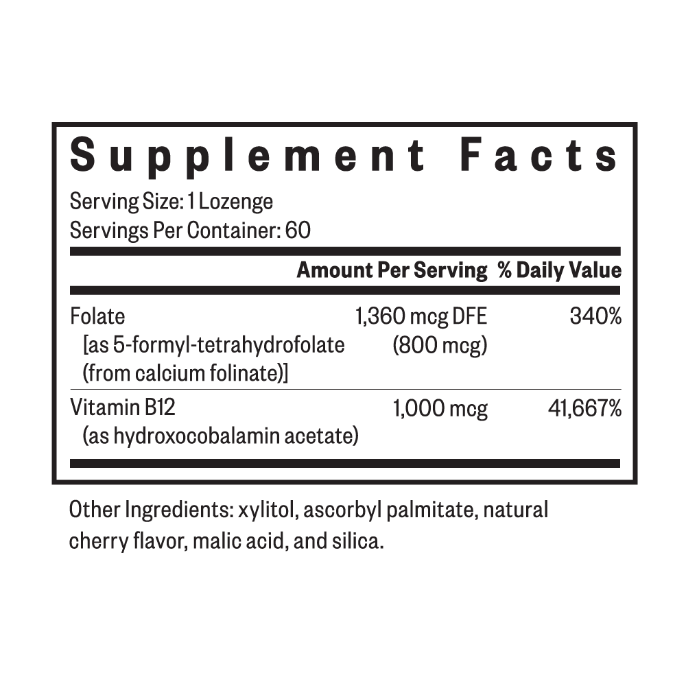 Hydroxo B12 with Folinic Acid | Fresh Daily Favorite