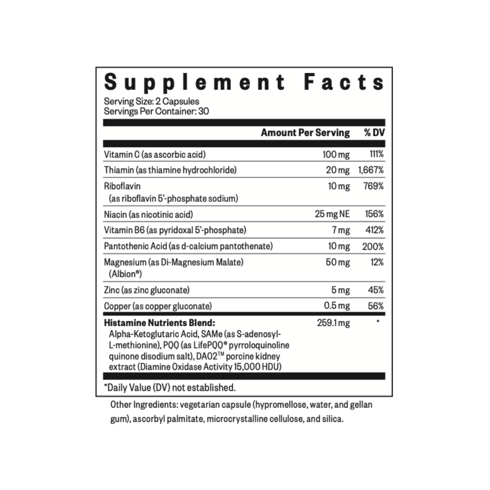 Histamine Nutrients | Fresh Daily Favorite