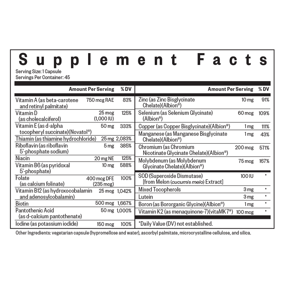 Multivitamin One MF | Clean Nutrition Support