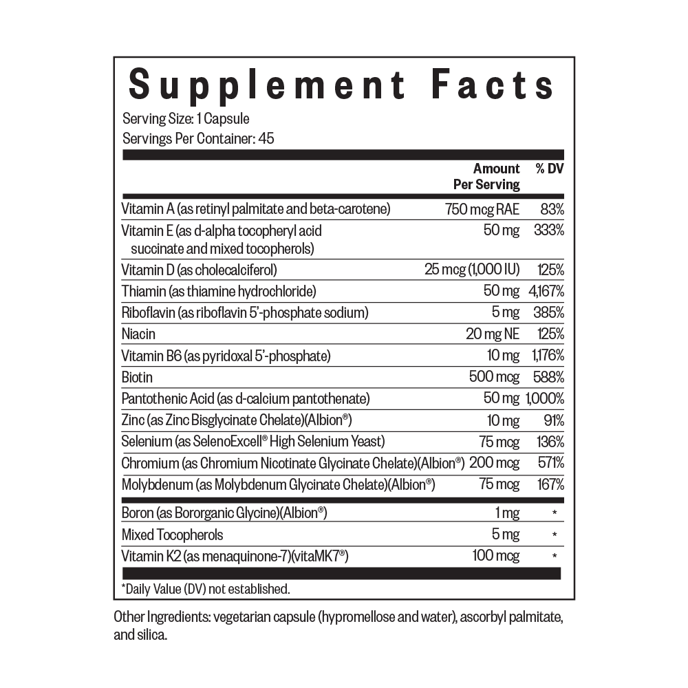 Multivitamin One Sensitive | Clean Nutrition Support