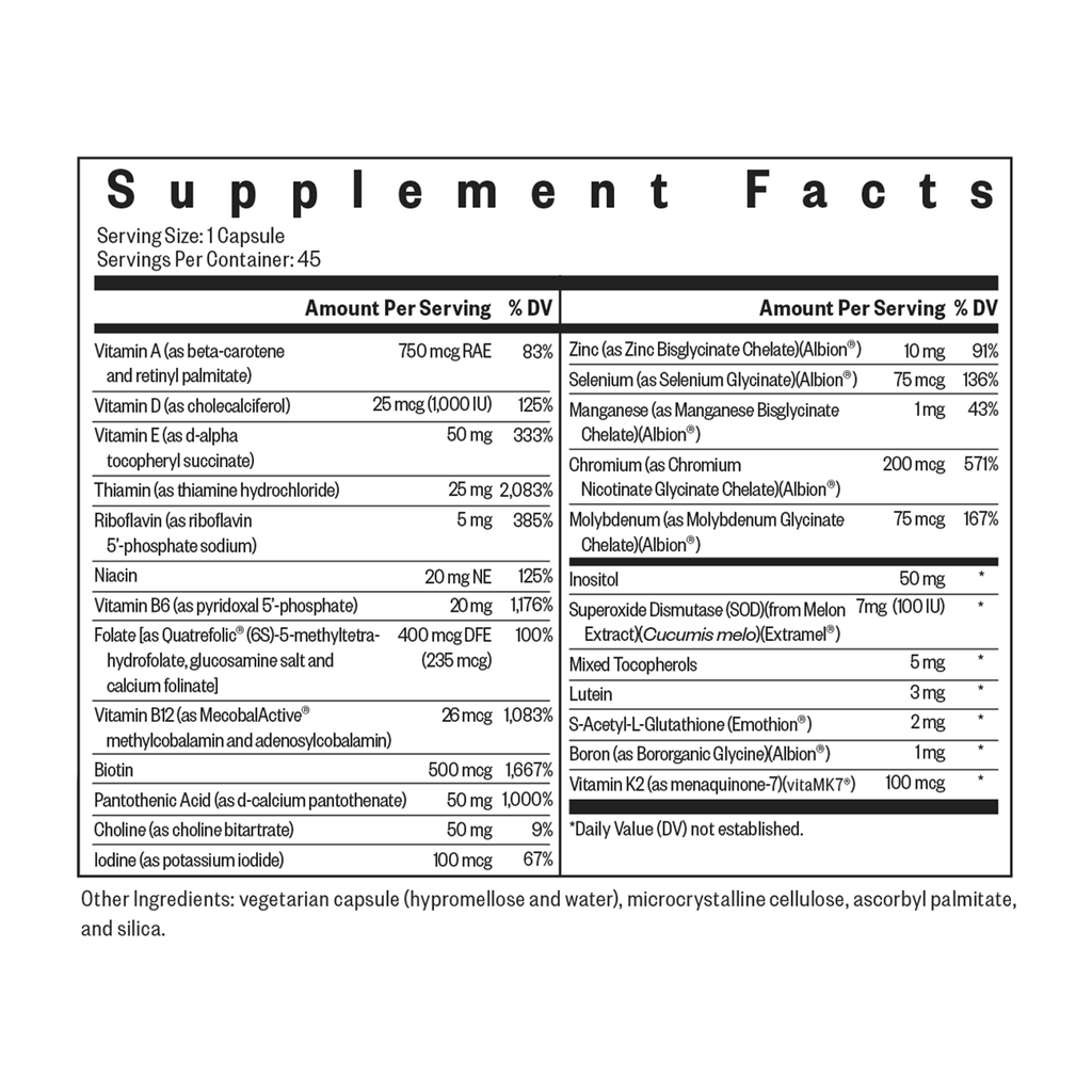 Multivitamin One | Clean Nutrition Support