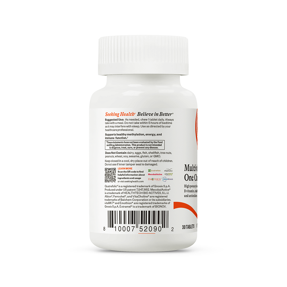 Multivitamin One Chewable | Clean Nutrition Support