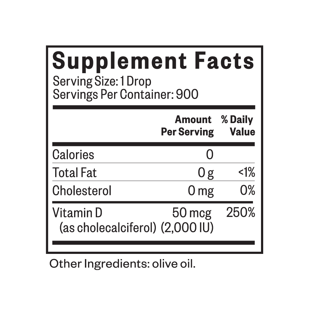 Vitamin D3 Drops | Clean Nutrition Support