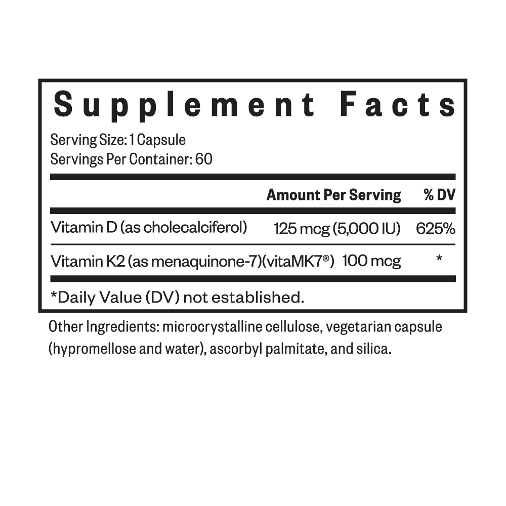 Vitamin D3 + K2 | Clean Nutrition Support