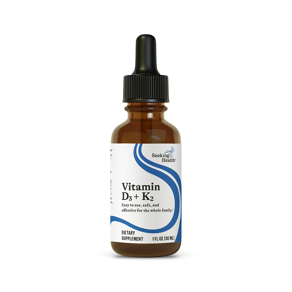 Vitamin D3 + K2 Drops | Clean Nutrition Support