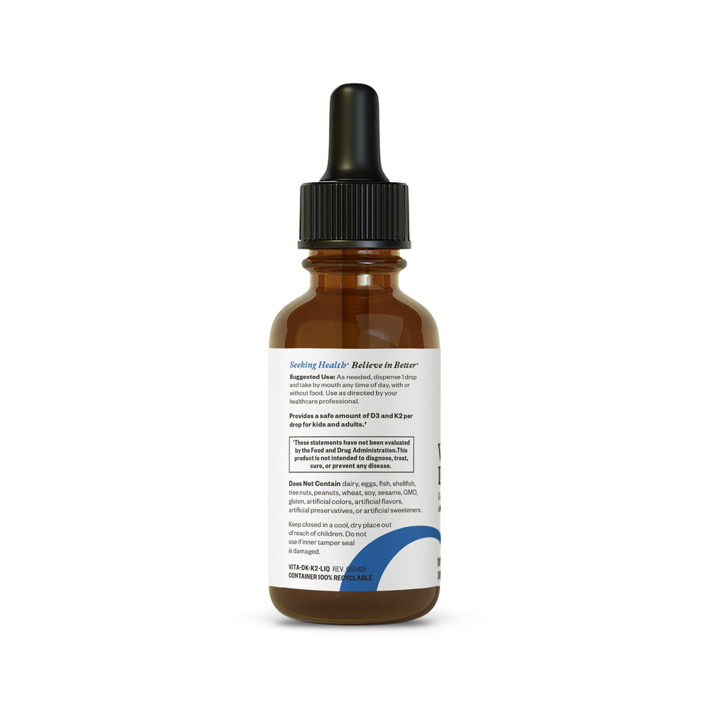 Vitamin D3 + K2 Drops | Clean Nutrition Support