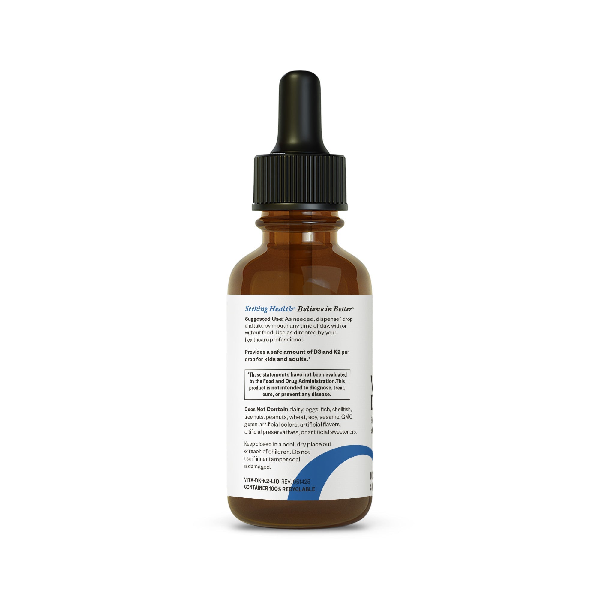 Vitamin D3 + K2 Drops | Clean Nutrition Support